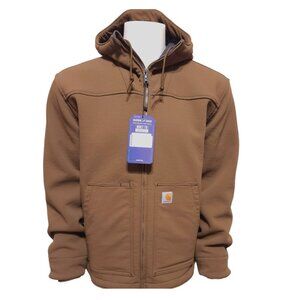 NWT Carhartt Super Dux Sherpa-Lined Jacket MED Brown Cozy & Durable ($149 MSRP)